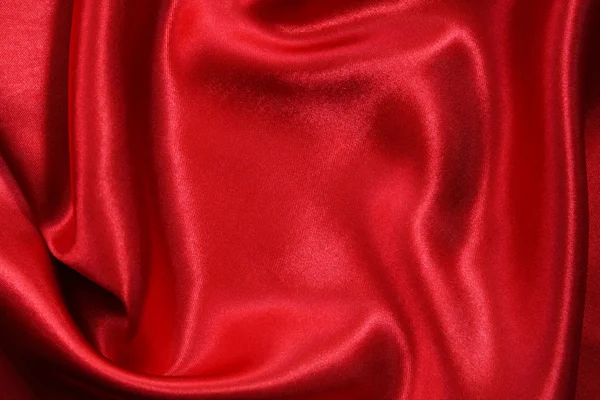 매끄러운 우아 한 붉은 실크 — 스톡 사진