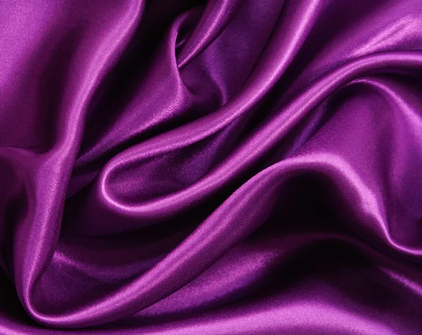Gładkie elegancki fioletowy jedwab — Zdjęcie stockowe