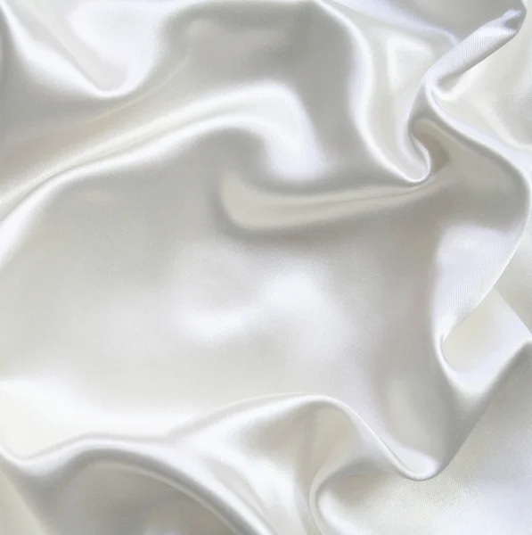 Smooth elegant white silk Stock Image