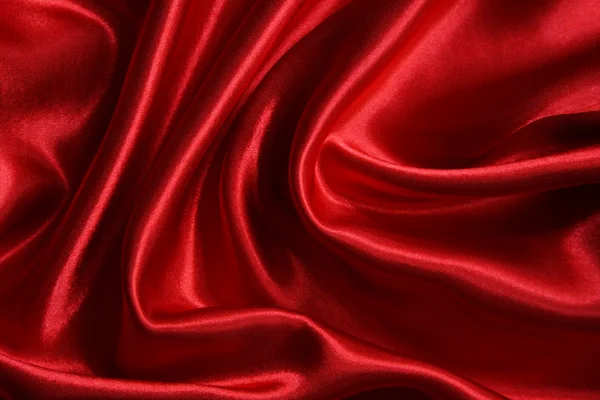 Smidig elegant rött siden — Stockfoto