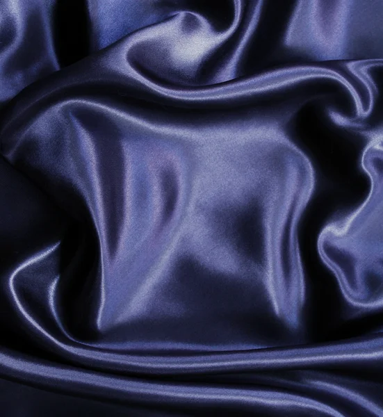 Elegante seta nera liscia — Foto Stock