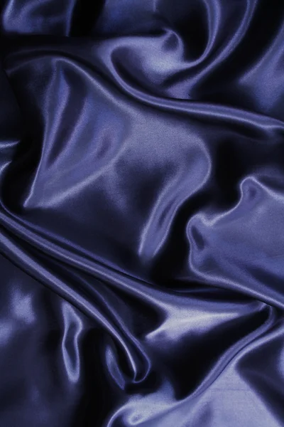 Elegante seta nera liscia — Foto Stock