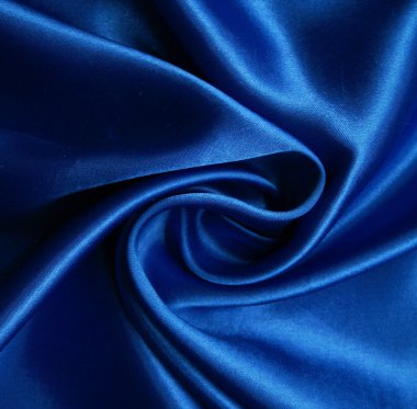 Smooth elegant blue silk as background clipart