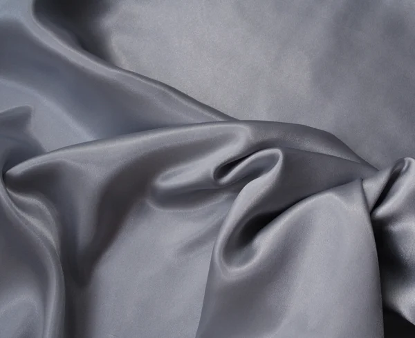 Elegante seta grigia argentea liscia — Foto Stock