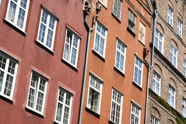 stock image Poland. Gdansk. Walls of old houses