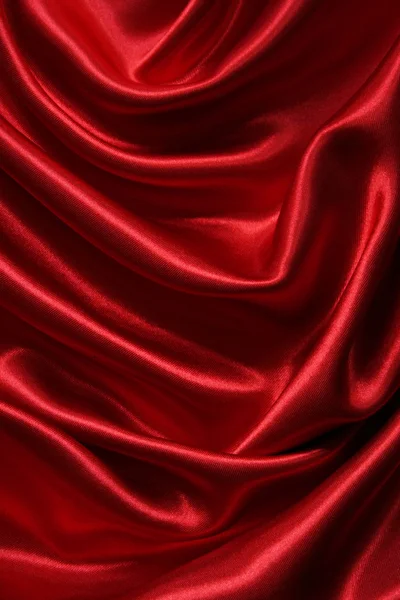 Sima, elegáns vörös selyem — Stock Fotó