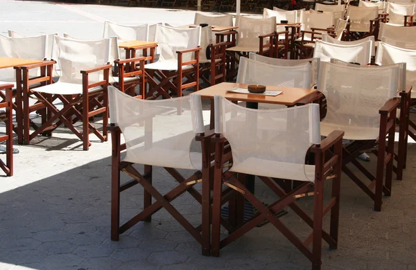 Grecia. La isla de Kos. Un café al aire libre —  Fotos de Stock