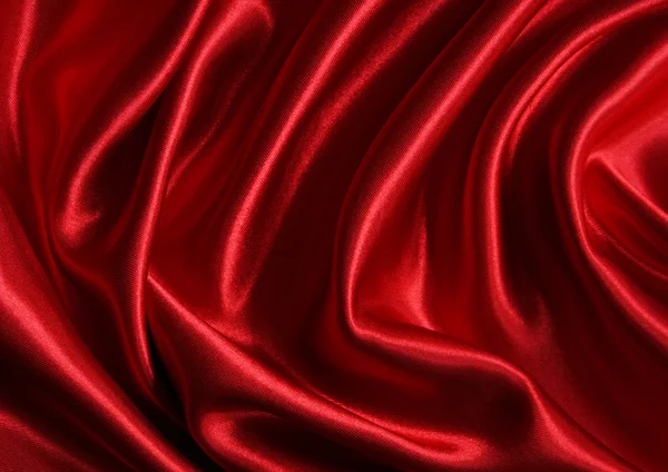 滑らかなエレガントな赤い絹 — ストック写真