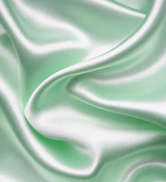 Gładkie elegancki jedwab zielony — Zdjęcie stockowe