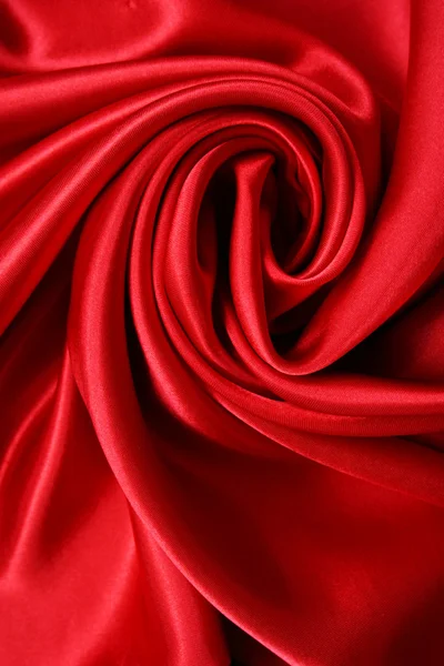 Hladké červeného hedvábí — Stock fotografie