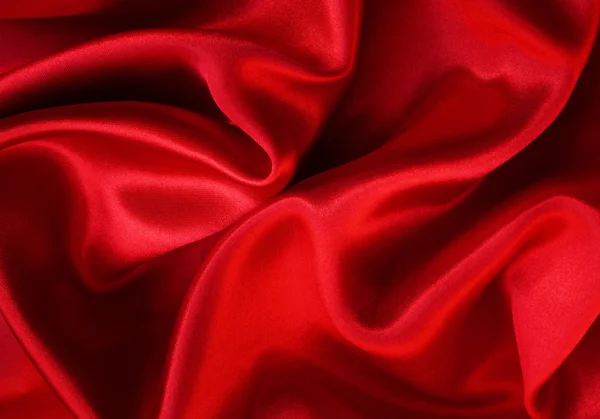 Ομαλή κόκκινο μετάξι ως φόντο — Φωτογραφία Αρχείου