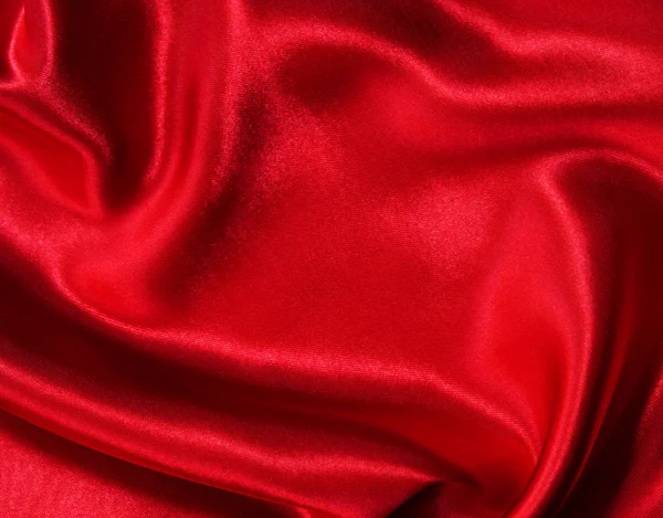 Гладкий елегантний червоний шовк — стокове фото