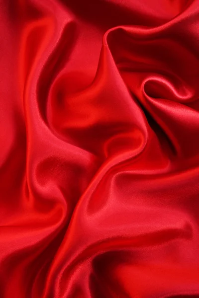 Smooth Red Silk as background Stock Photo