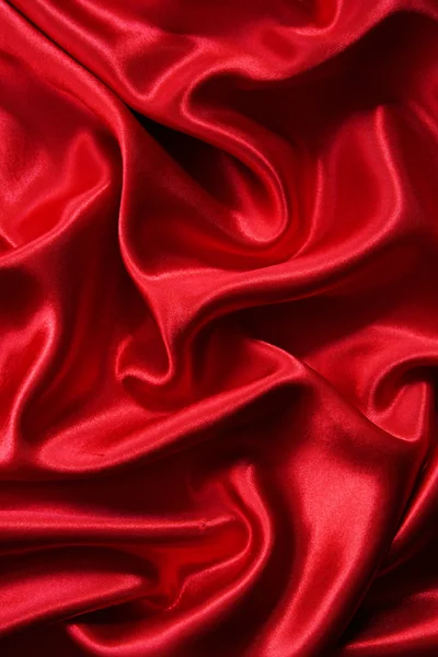 Sima, elegáns vörös selyem — Stock Fotó