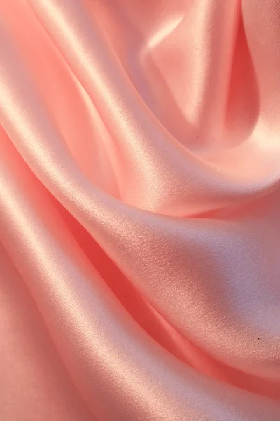 Гладкий елегантний рожевий шовк — стокове фото