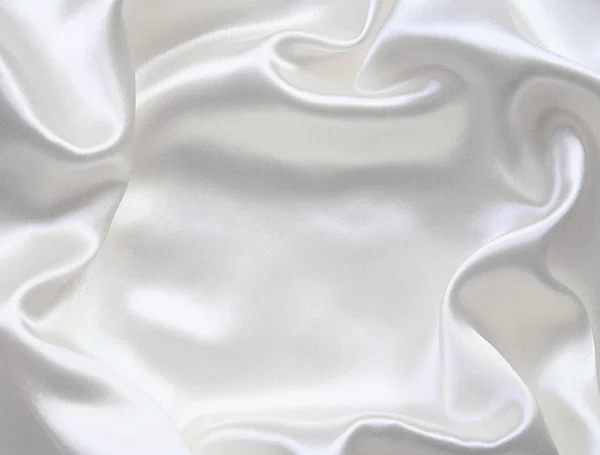 Elegante seta bianca liscia — Foto Stock