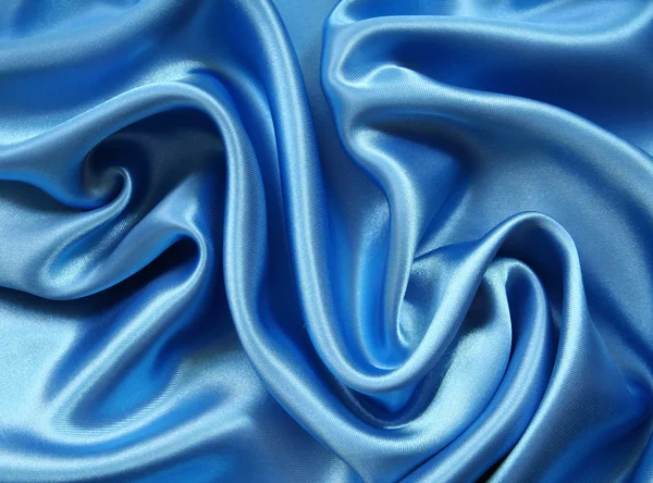 Smooth elegant dark blue silk — Stok fotoğraf