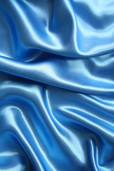 エレガントなダーク ブルー シルクの滑らかです — ストック写真