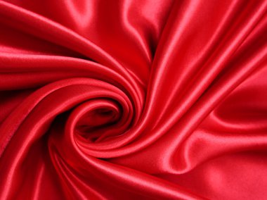 Smooth elegant red silk clipart