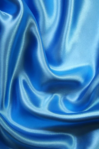 Soie lisse élégante bleu foncé — Photo