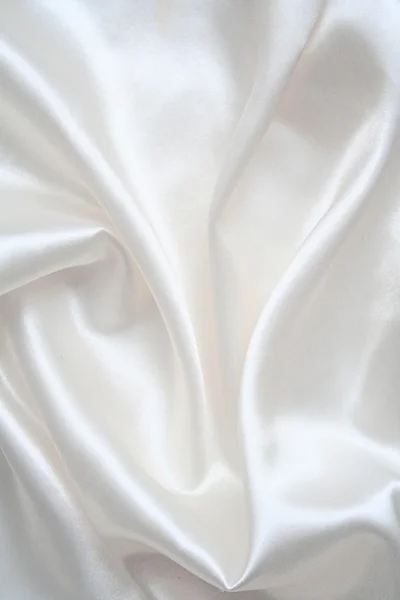 Гладкий елегантний білий шовк — стокове фото