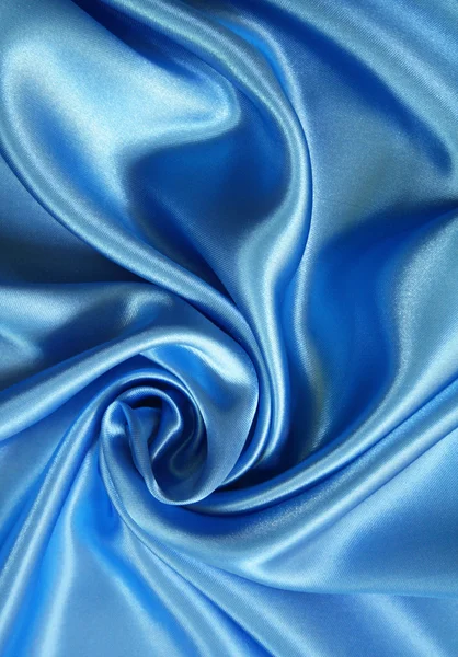 Гладкий елегантний темно-синій шовк — стокове фото