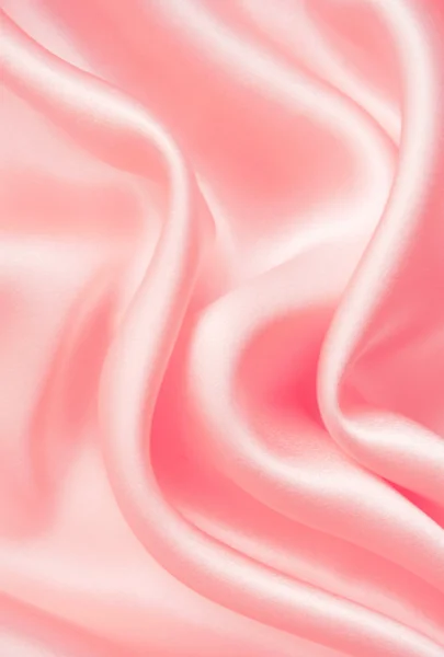 Smooth elegant pink silk — Stock Photo, Image