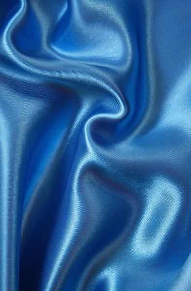 Glatt elegant blå silke – stockfoto
