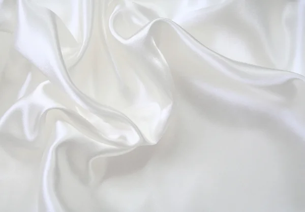 Elegante seta bianca liscia — Foto Stock