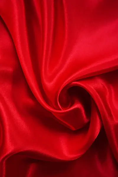 Glatte elegante rote Seide — Stockfoto