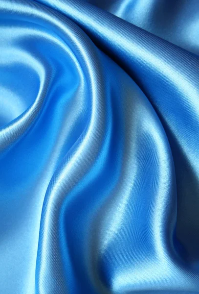 Liso elegante seda azul oscuro — Foto de Stock