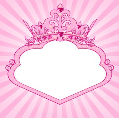 Princess crown frame clipart