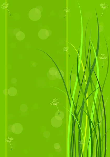 Jarní zelené pozadí — Stockový vektor