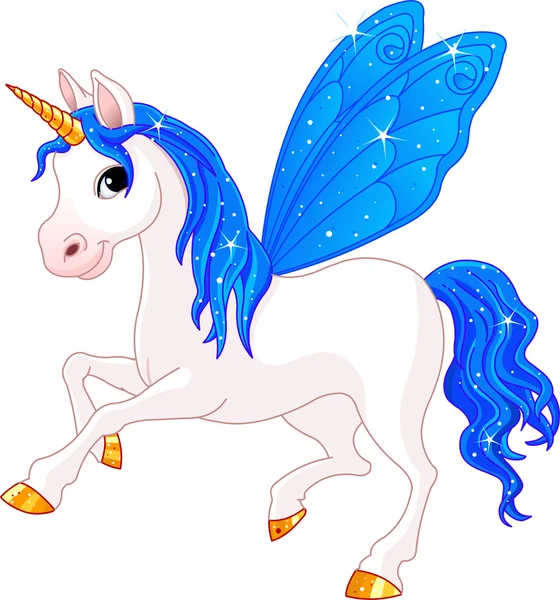 Fairy tail indigo paard — Stockvector