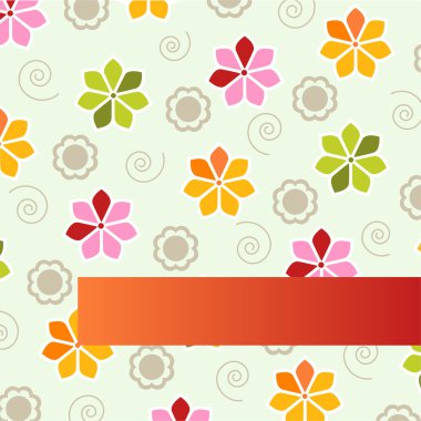 Flower background design clipart