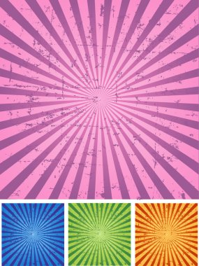 Retro Radial Background clipart