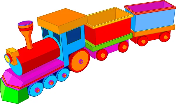 Speelgoed trein — Stockvector