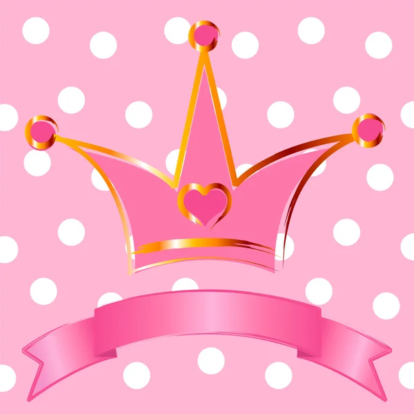 Prinzessinnenkrone — Stockvektor