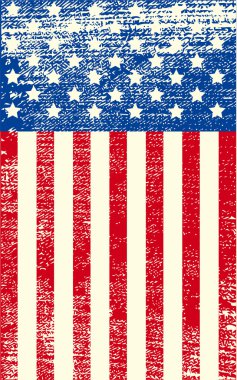 American grunge flag clipart