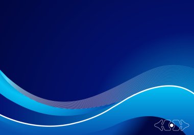 Abstract blue hi tech background clipart