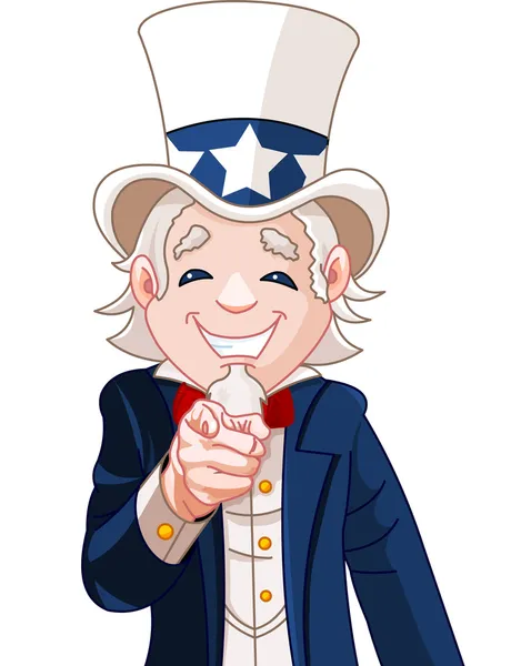 Uncle Sam Wants You! — Stock Vector