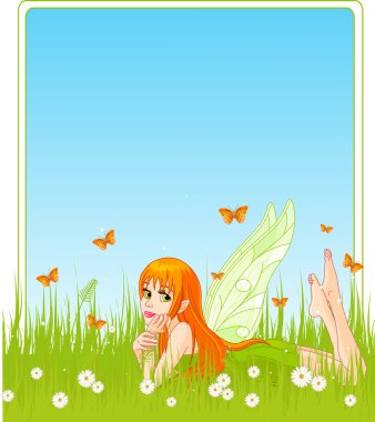 Fairy place card clipart