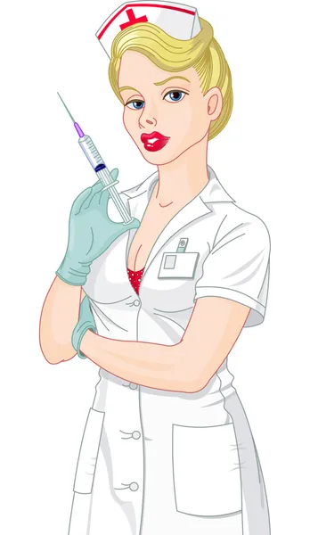 Sexy Nurse — Stock Vector