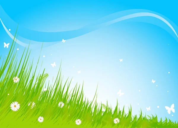 Meadow praise background — Stock Vector