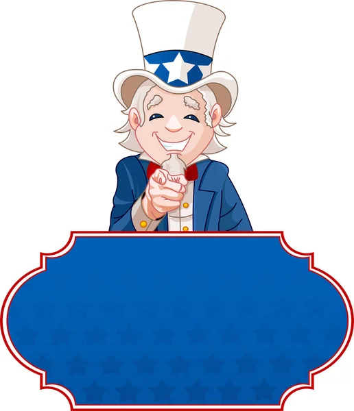 Uncle Sam Wants You! — Stock Vector