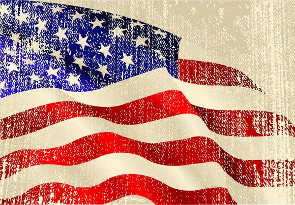 Tema bandiera USA — Vettoriale Stock