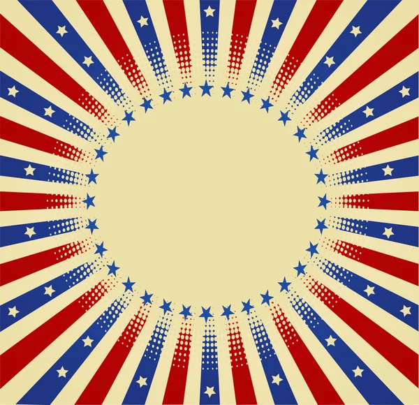 USA fond radial — Image vectorielle