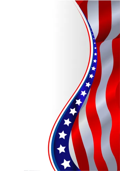 Bandiera americana sfondo — Vettoriale Stock