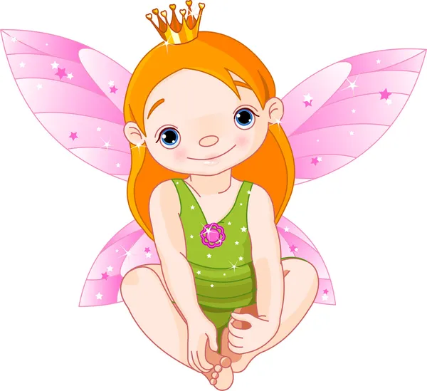 Μικρή πριγκίπισσα νεράιδα — Διανυσματικό Αρχείο