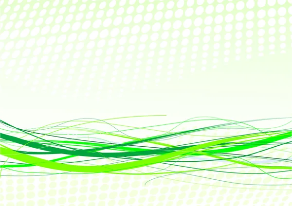 Green lines background — Stock Vector